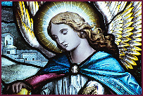 stained glass angel